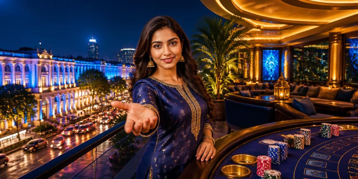 Delhi Connaught Place casino entertainment scene with traditional attire